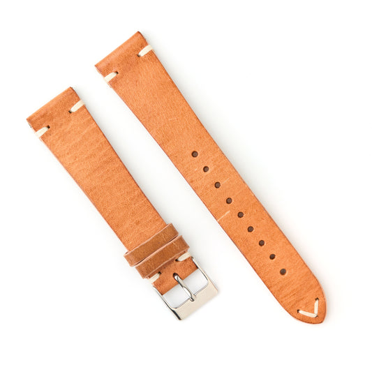 Hatchling Straps Vintage Inspired Brown 20mm-Long