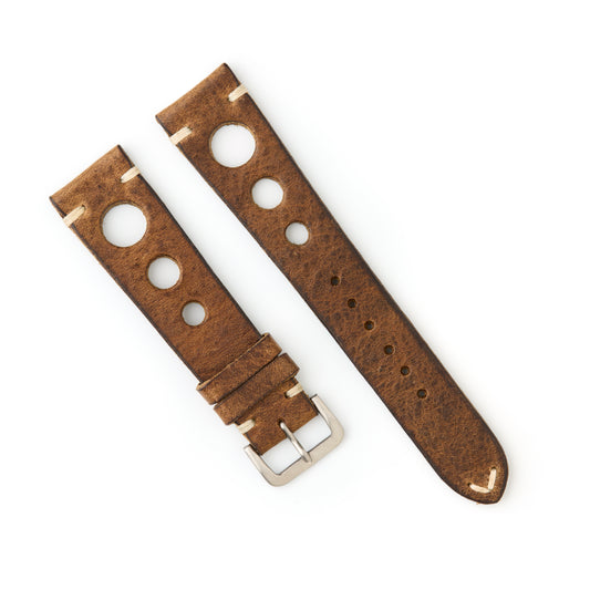 Hatchling Straps Vintage Inspired Rallye Brown 20mm