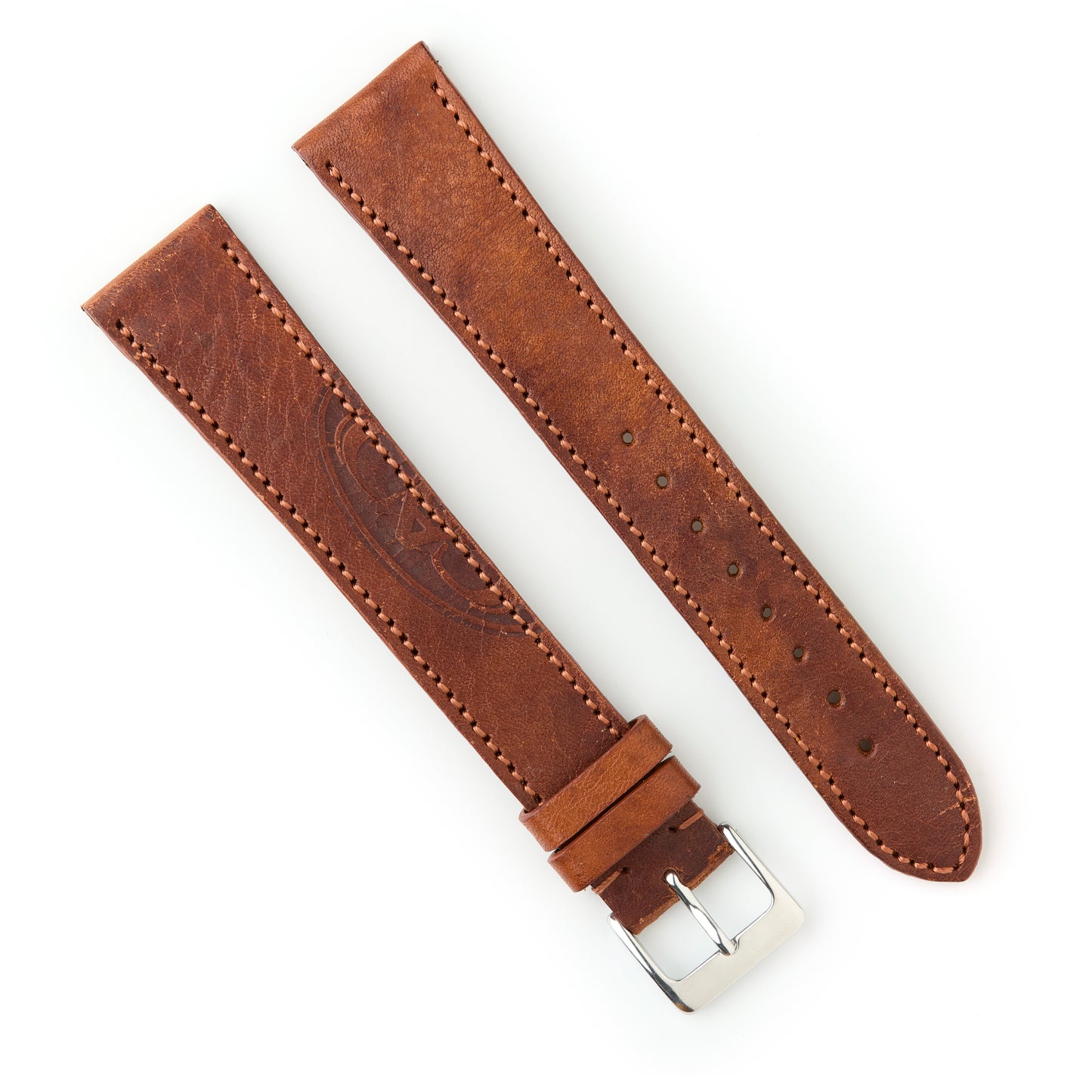 Hatchling Straps Vintage Inspired Brown 20mm-Extra Long