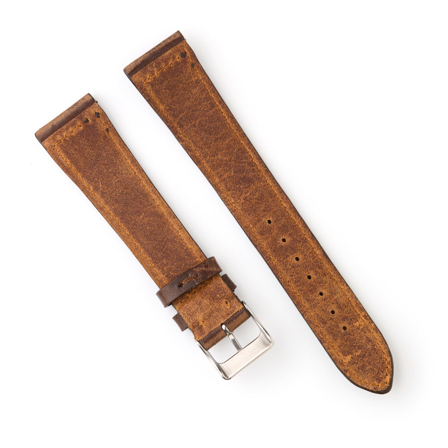 Hatchling Straps Vintage Inspired Brown 20mm-Long
