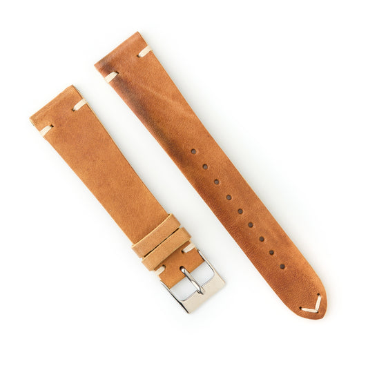 Hatchling Straps Vintage Inspired Brown 20mm-Long