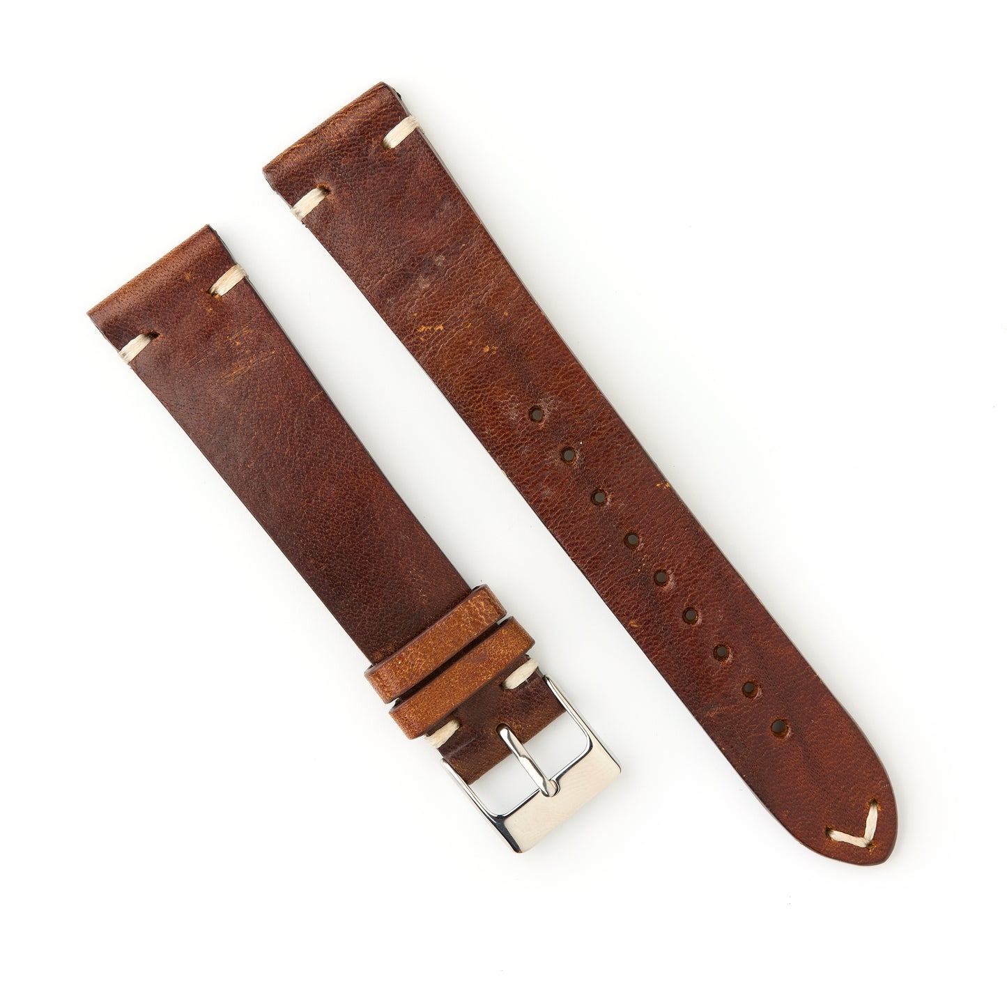 Hatchling Straps Vintage Inspired Brown 20mm-Long
