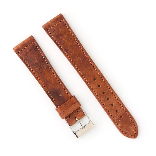 Hatchling Straps Vintage Inspired Brown 20mm-Long