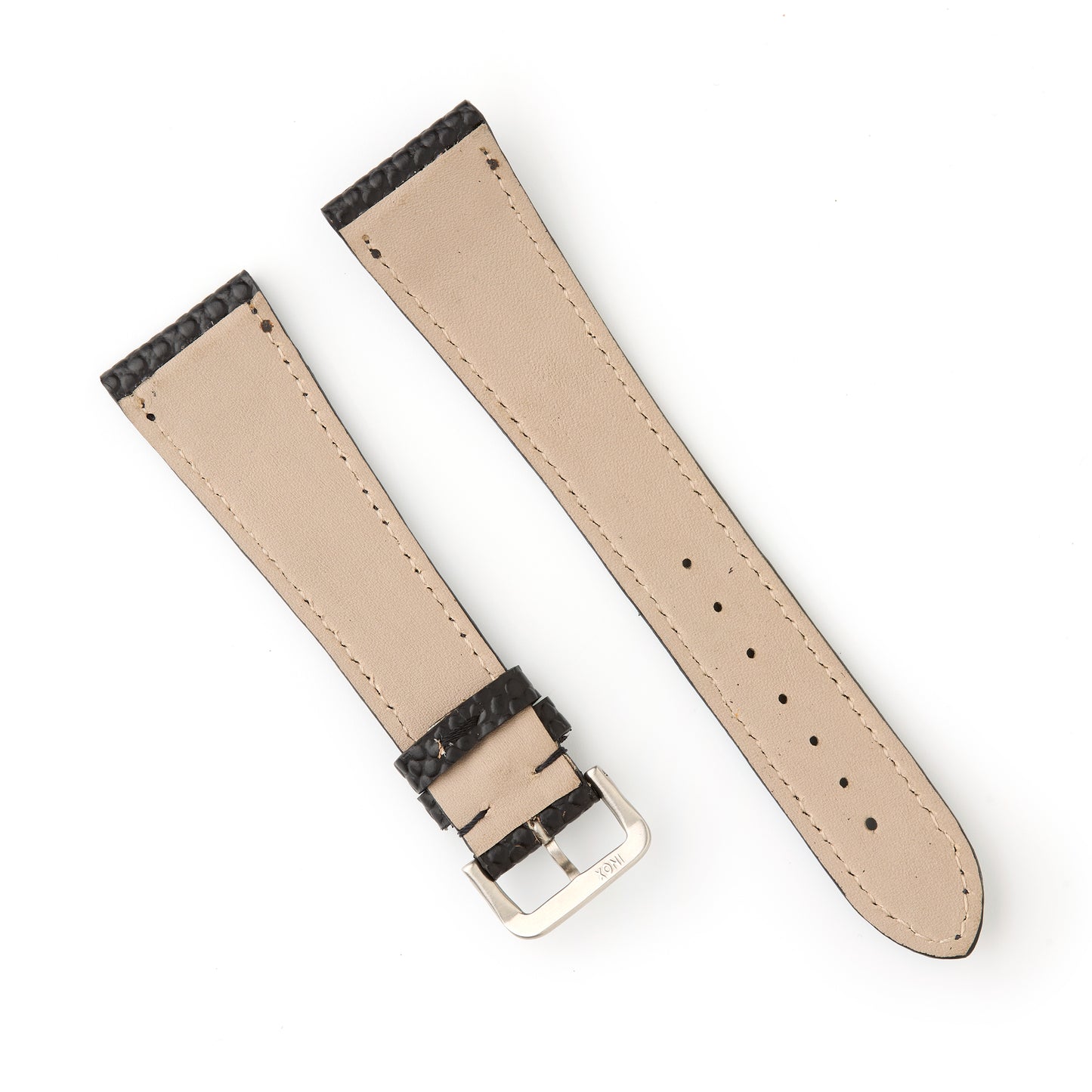 Hatchling Straps Vintage Inspired Black 22mm