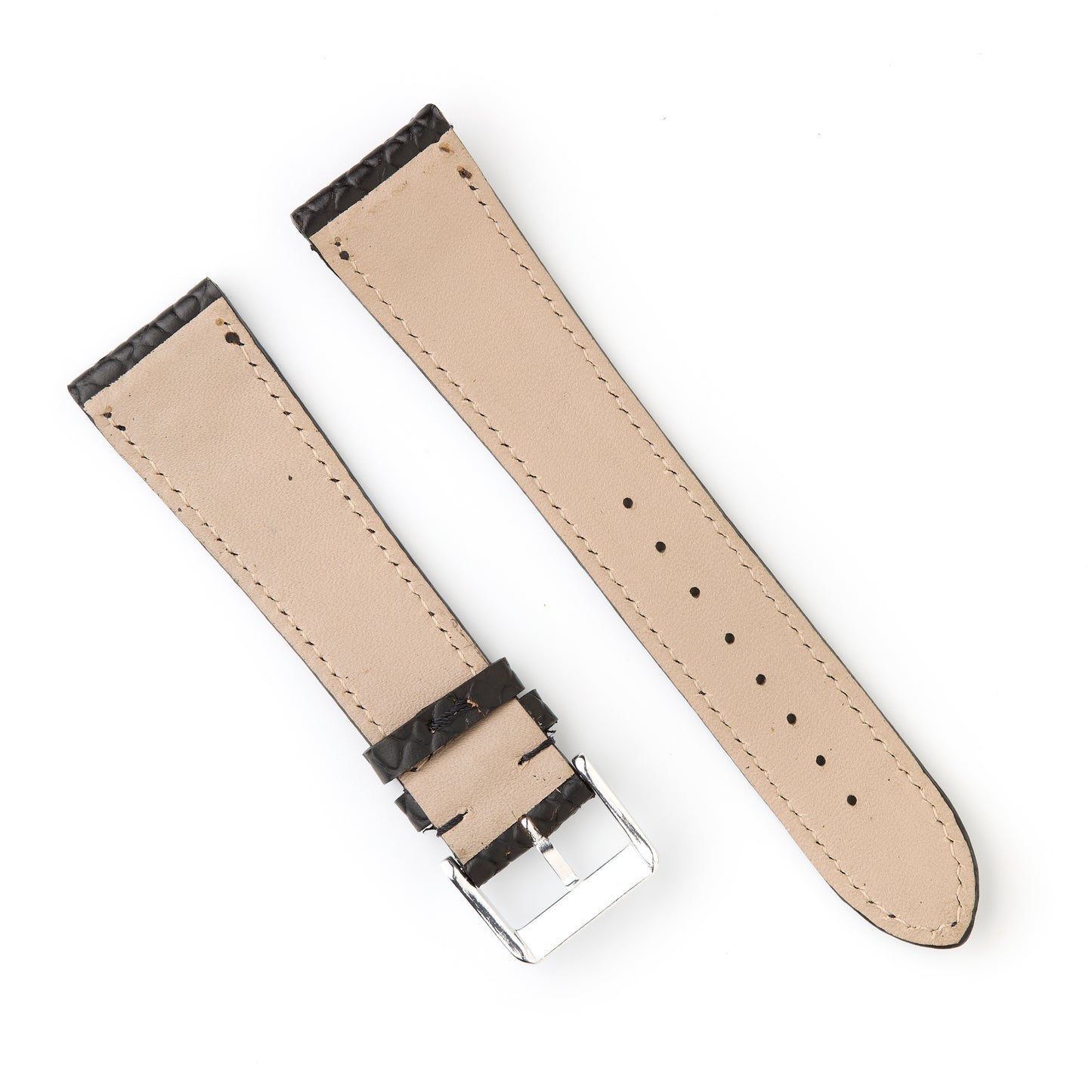 Hatchling Straps Vintage Inspired Black 22mm