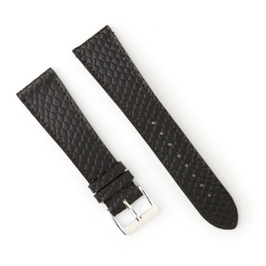 Hatchling Straps Vintage Inspired Black 22mm