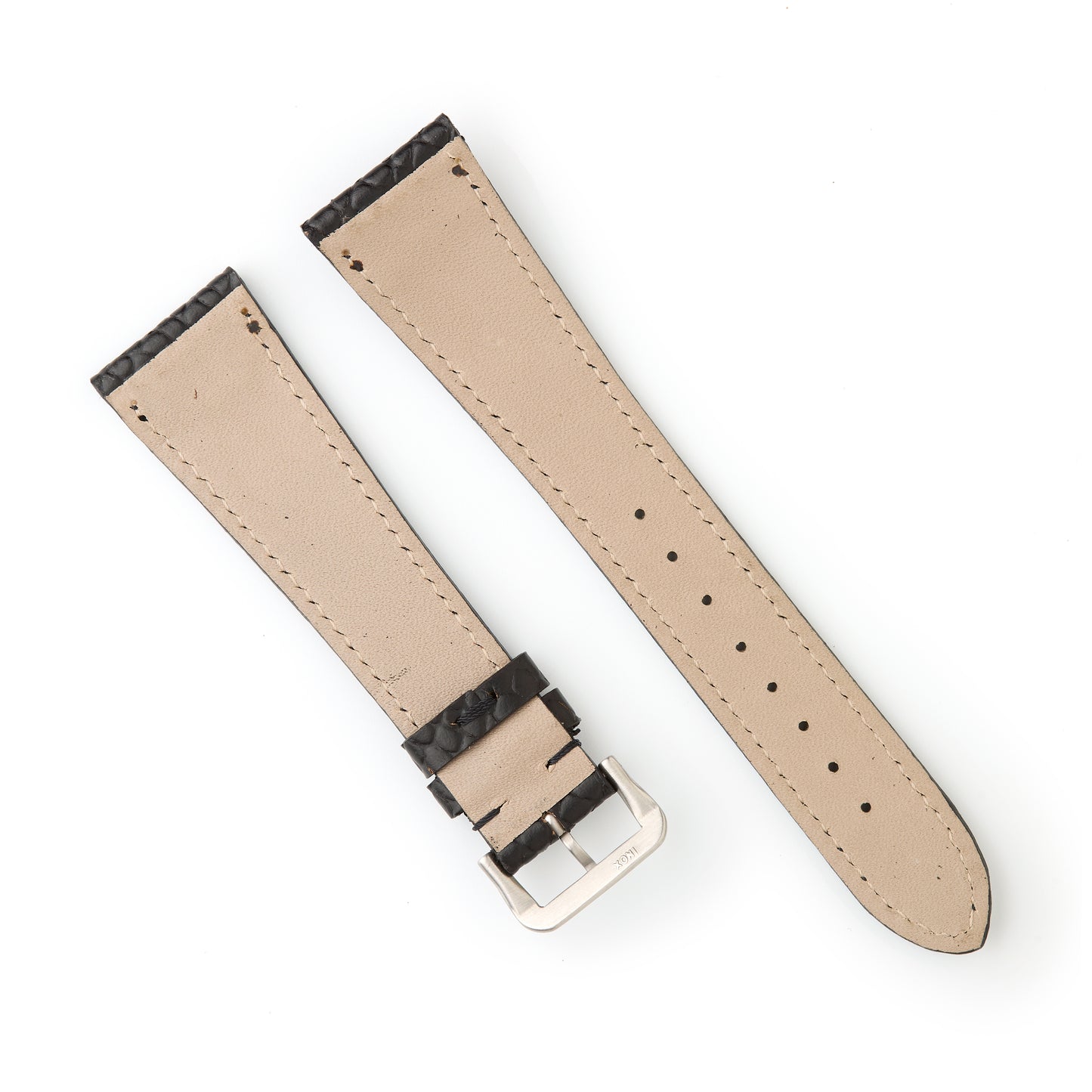 Hatchling Straps Vintage Inspired Black 22mm-Long