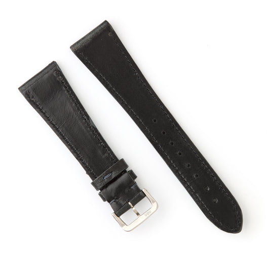 Hatchling Vintage Inspired Watch Strap Band Black-Long 22mm