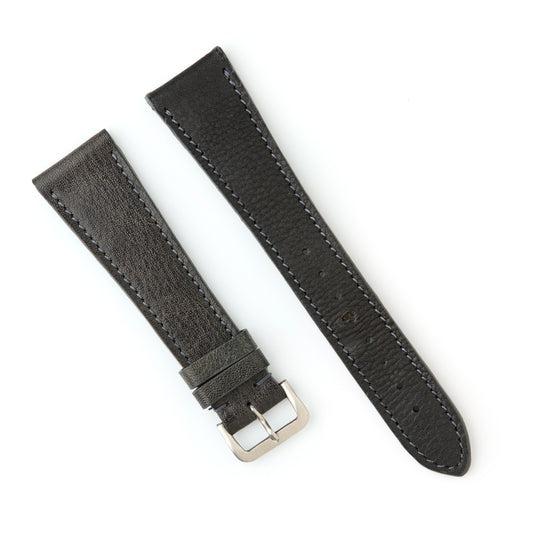 Hatchling Straps Vintage Inspired Black-Long 22mm
