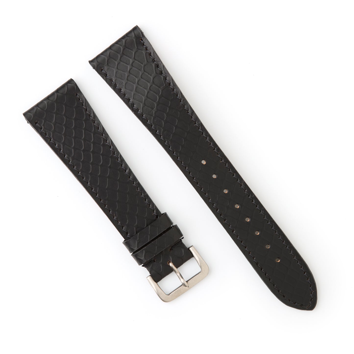 Hatchling Straps Vintage Inspired Black 22mm