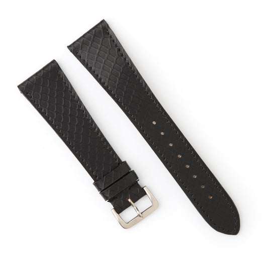 Hatchling Straps Vintage Inspired Black 22mm