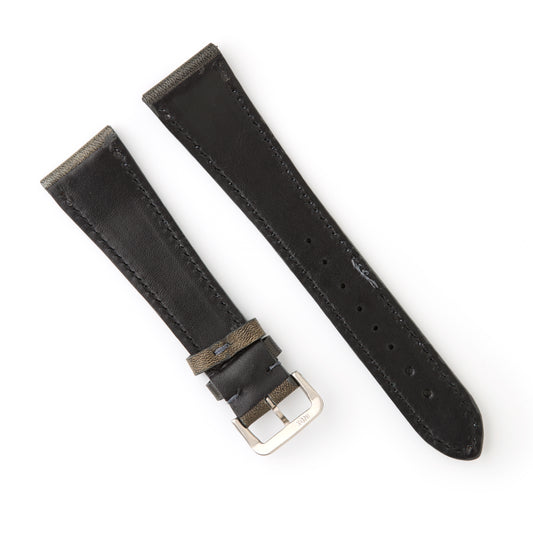 Hatchling Vintage Inspired Watch Strap Band Grey-Long 22mm