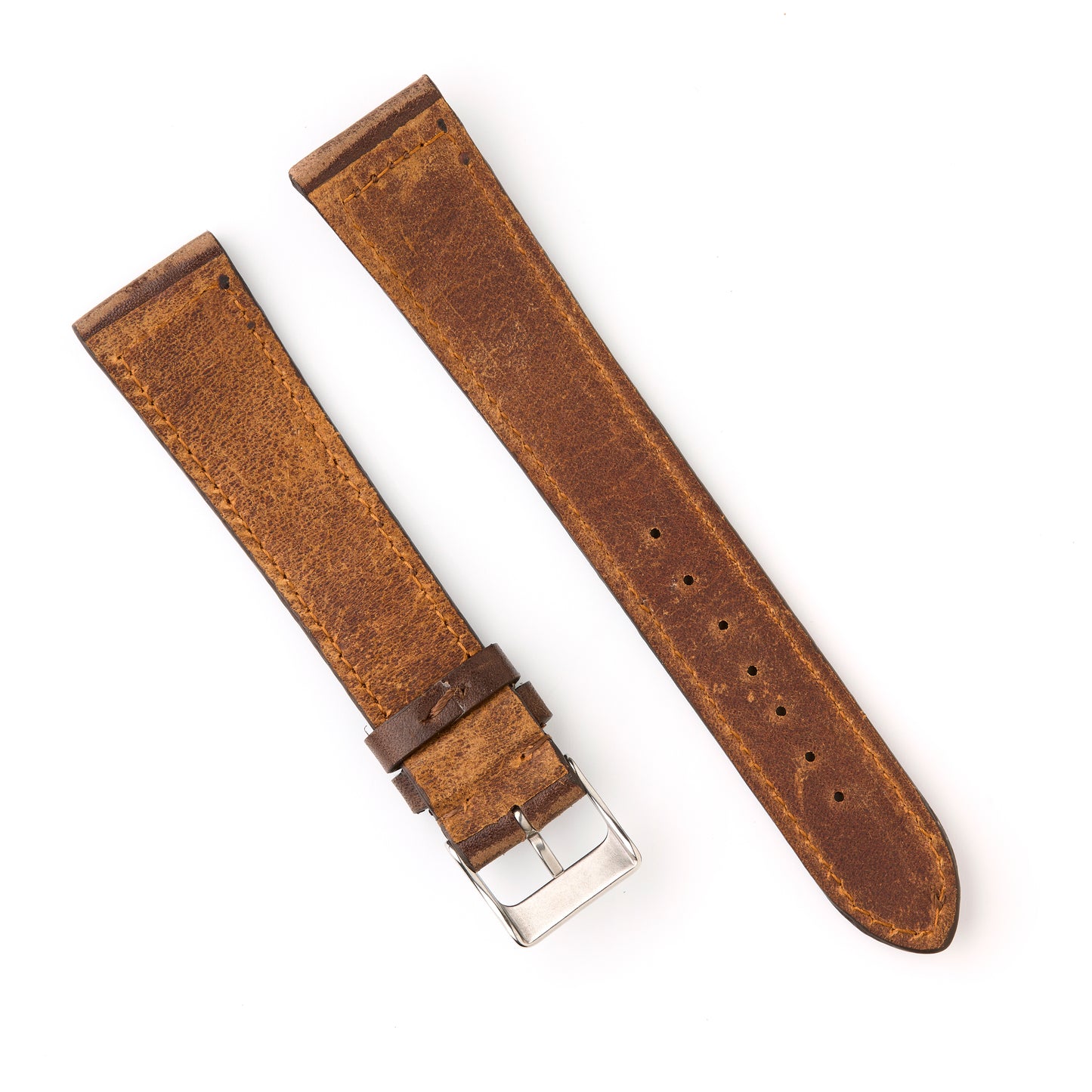Hatchling Straps Vintage Inspired Brown-Long 20mm