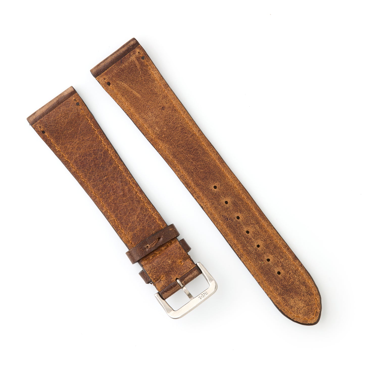 Hatchling Straps Vintage Inspired Brown-Long 20mm