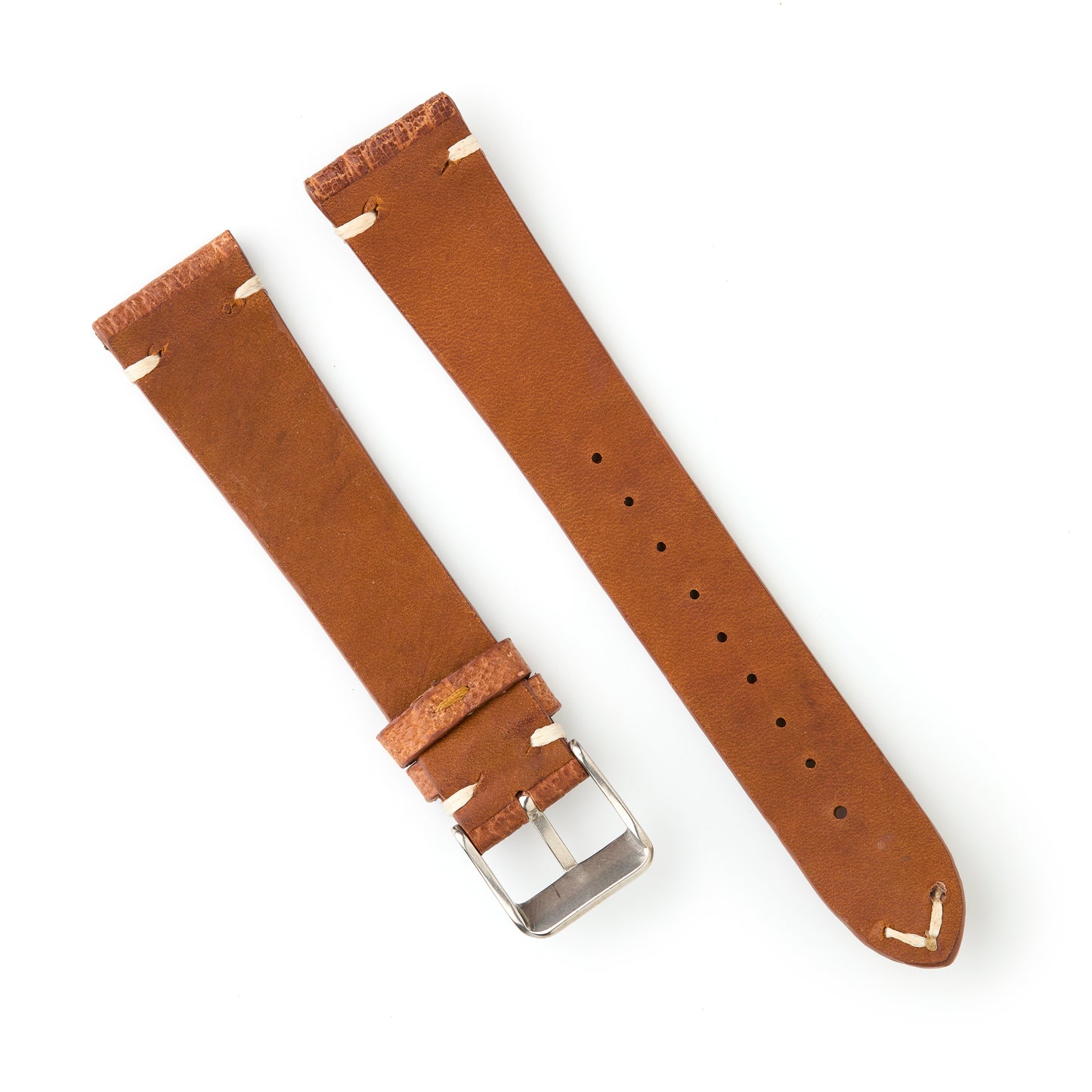 Hatchling Straps Vintage Inspired Brown-Long 20mm