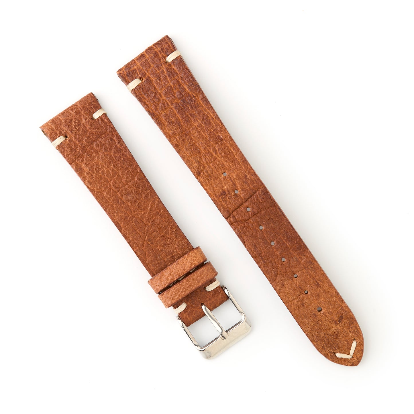 Hatchling Straps Vintage Inspired Brown-Long 20mm