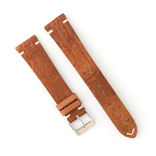 Hatchling Straps Vintage Inspired Brown-Long 20mm