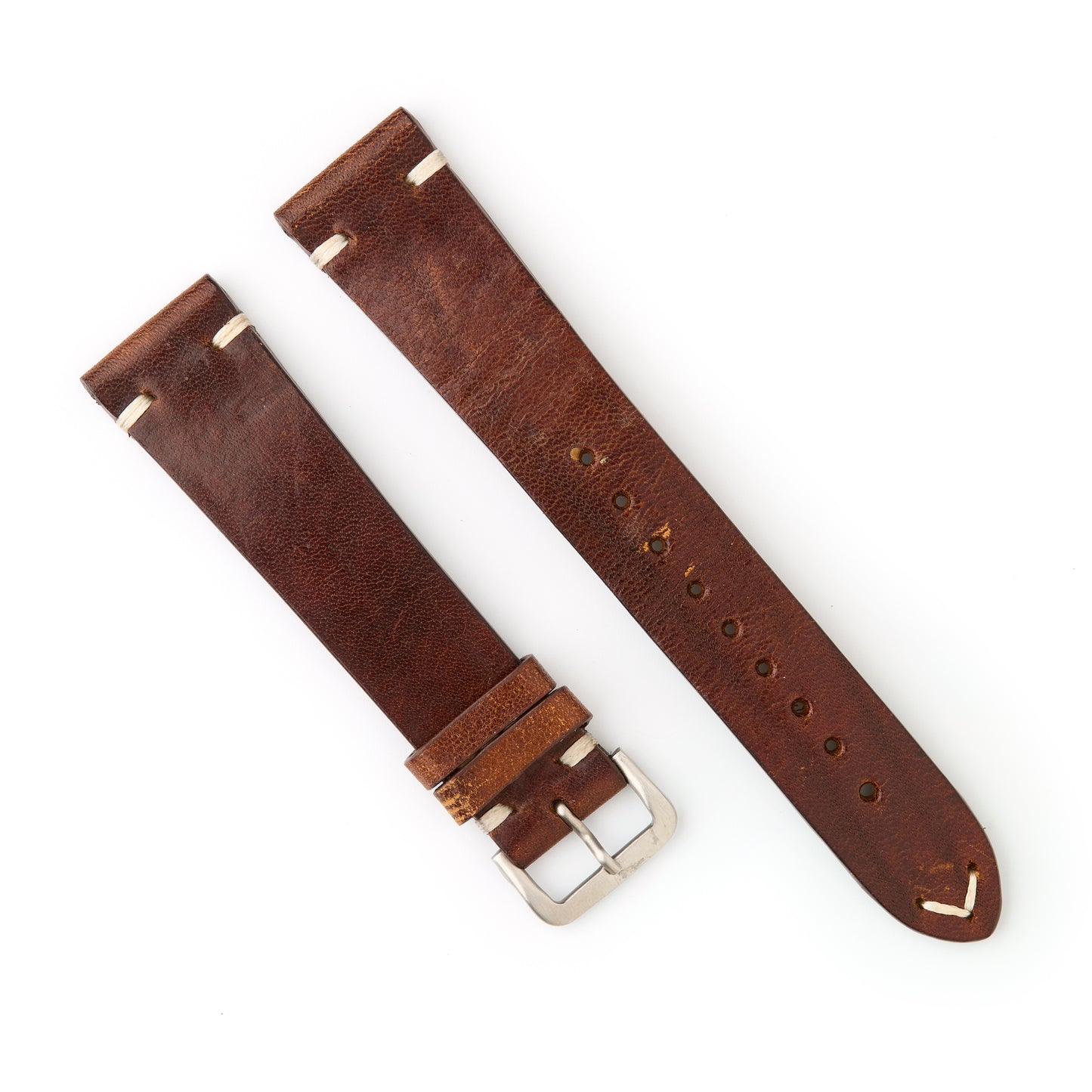 Hatchling Straps Vintage Inspired Brown-Long 20mm