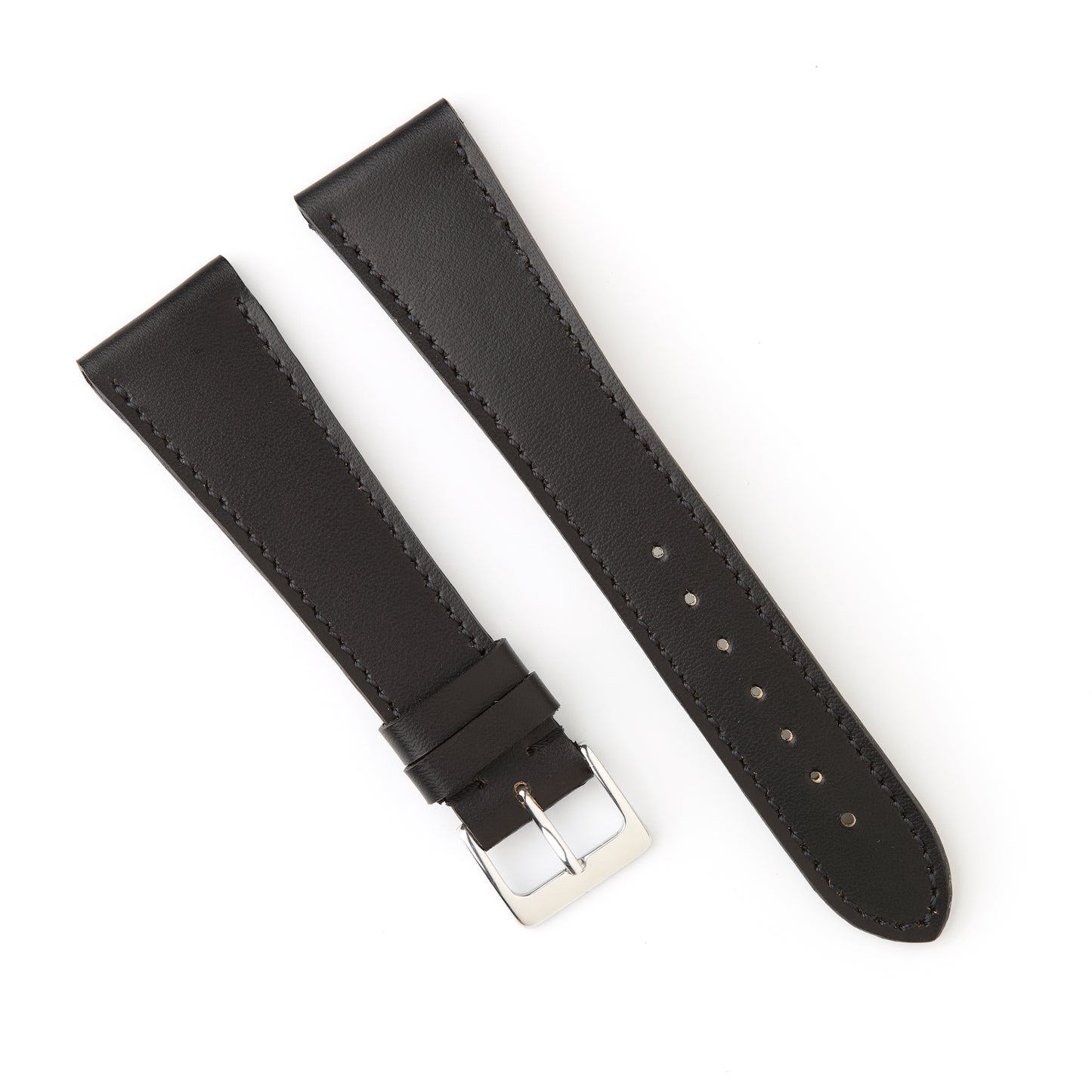 Hatchling Straps Vintage Inspired Black-Long 22mm
