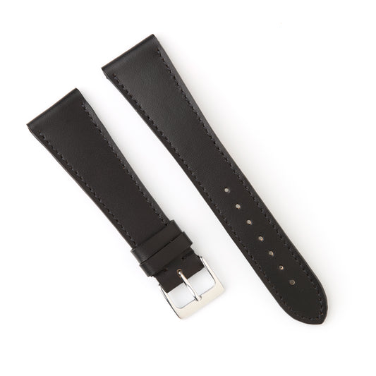 Hatchling Straps Vintage Inspired Black-Long 22mm