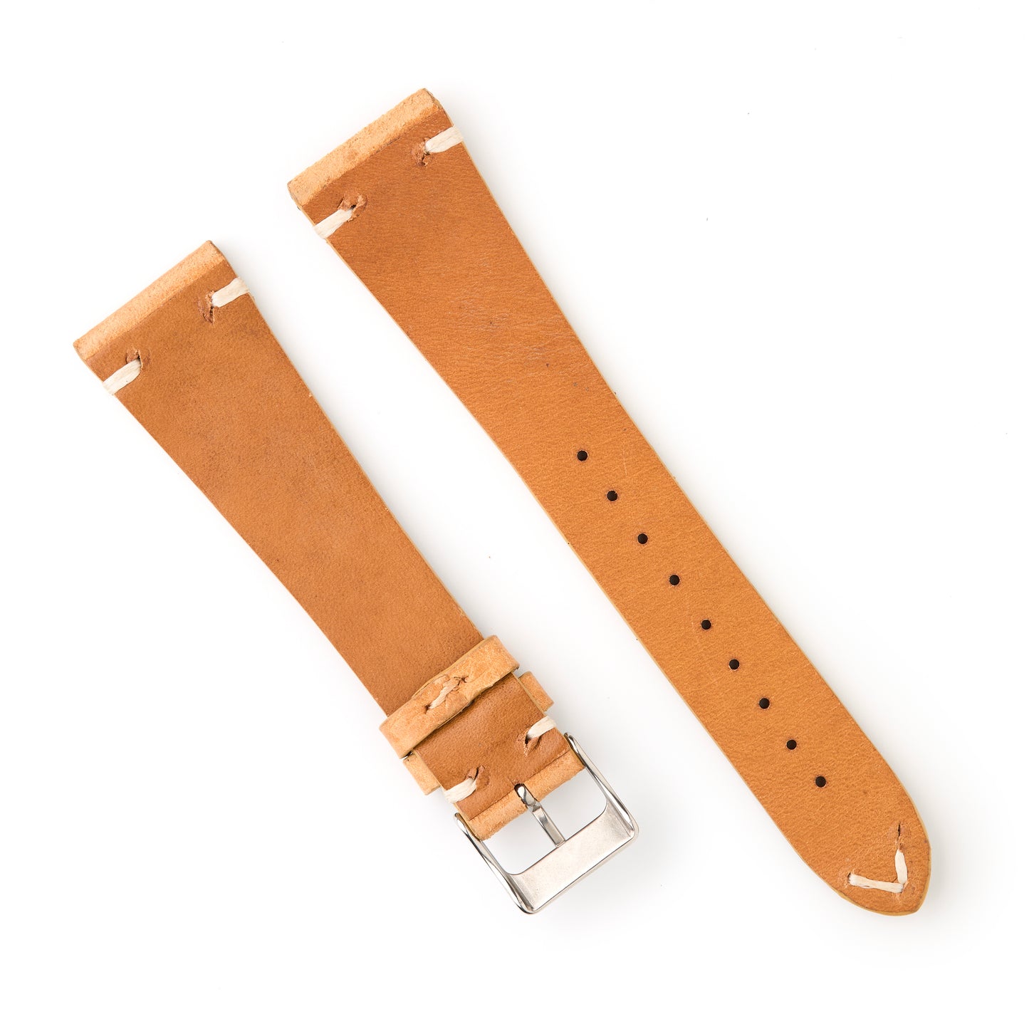 Hatchling Straps Vintage Inspired Brown-Long 22mm