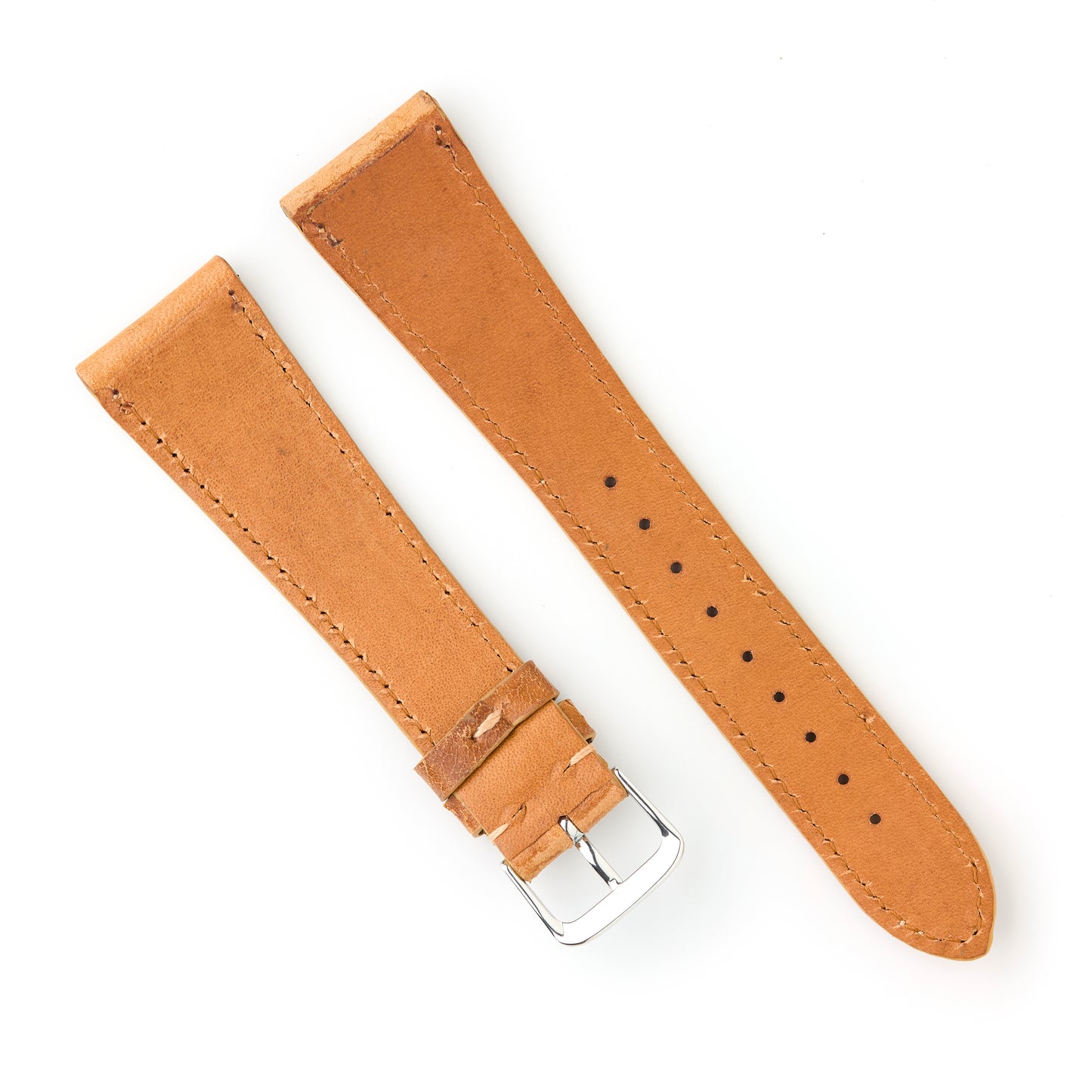 Hatchling Straps Vintage Inspired Brown-Long 22mm