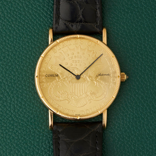 Corum $20 Coin Watch USA Twenty Dollars 18k Gold Automatic
