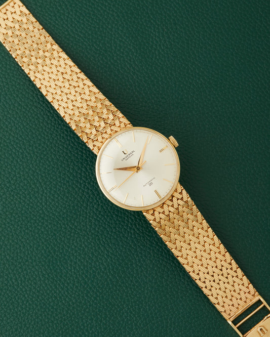 Universal Geneve 14k Yellow Gold Integrated Bracelet Automatic 28