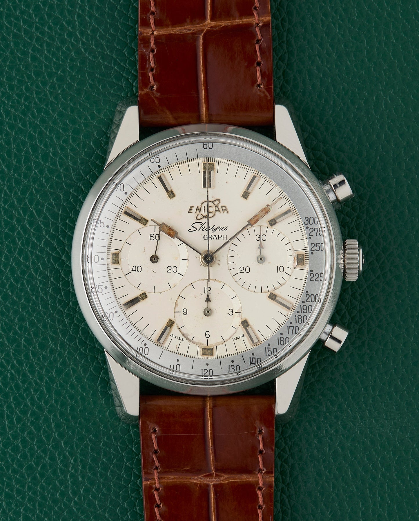 Enicar Sherpa Graph MK 1B Vintage Chronograph Valjoux 72
