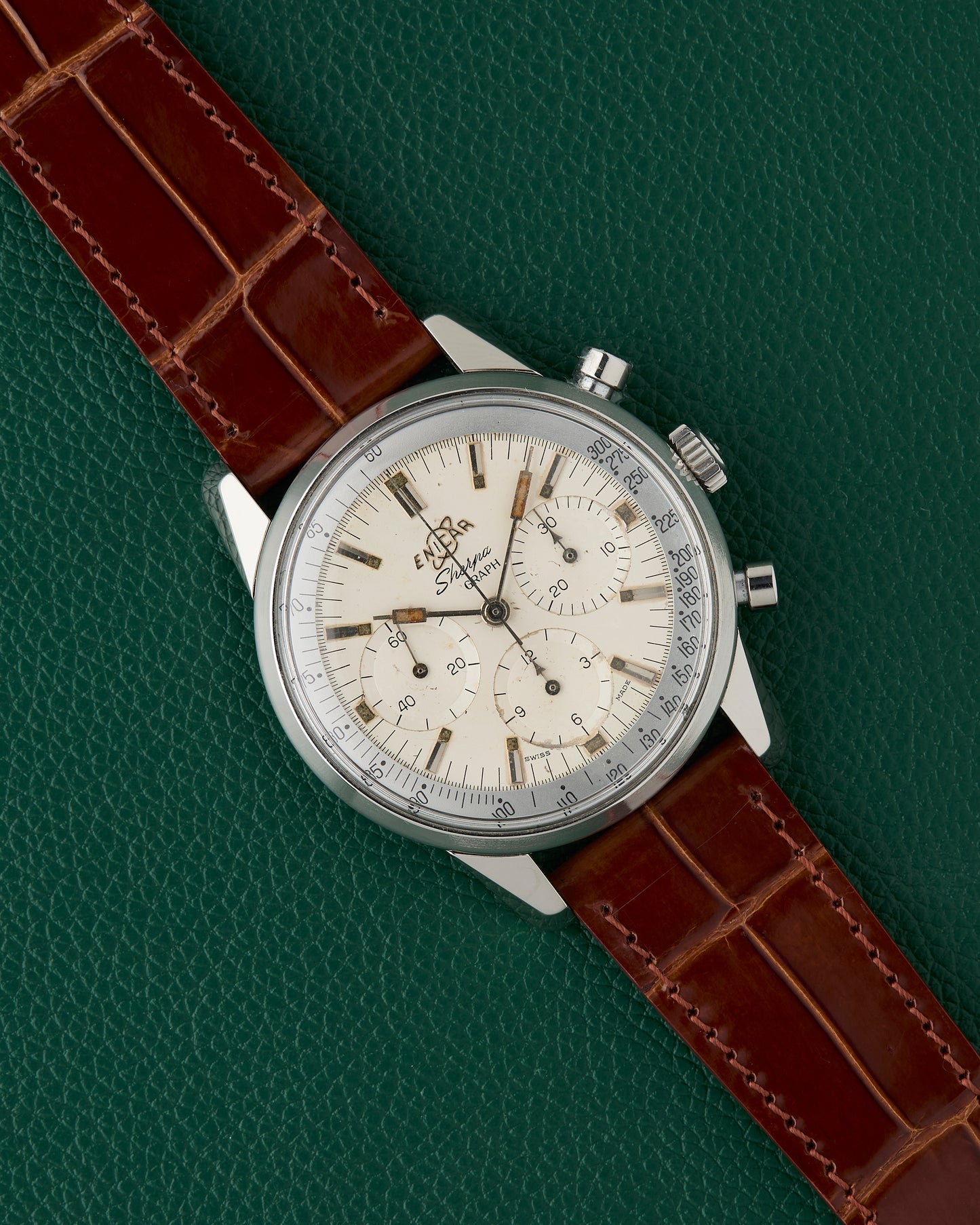 Enicar Sherpa Graph MK 1B Vintage Chronograph Valjoux 72