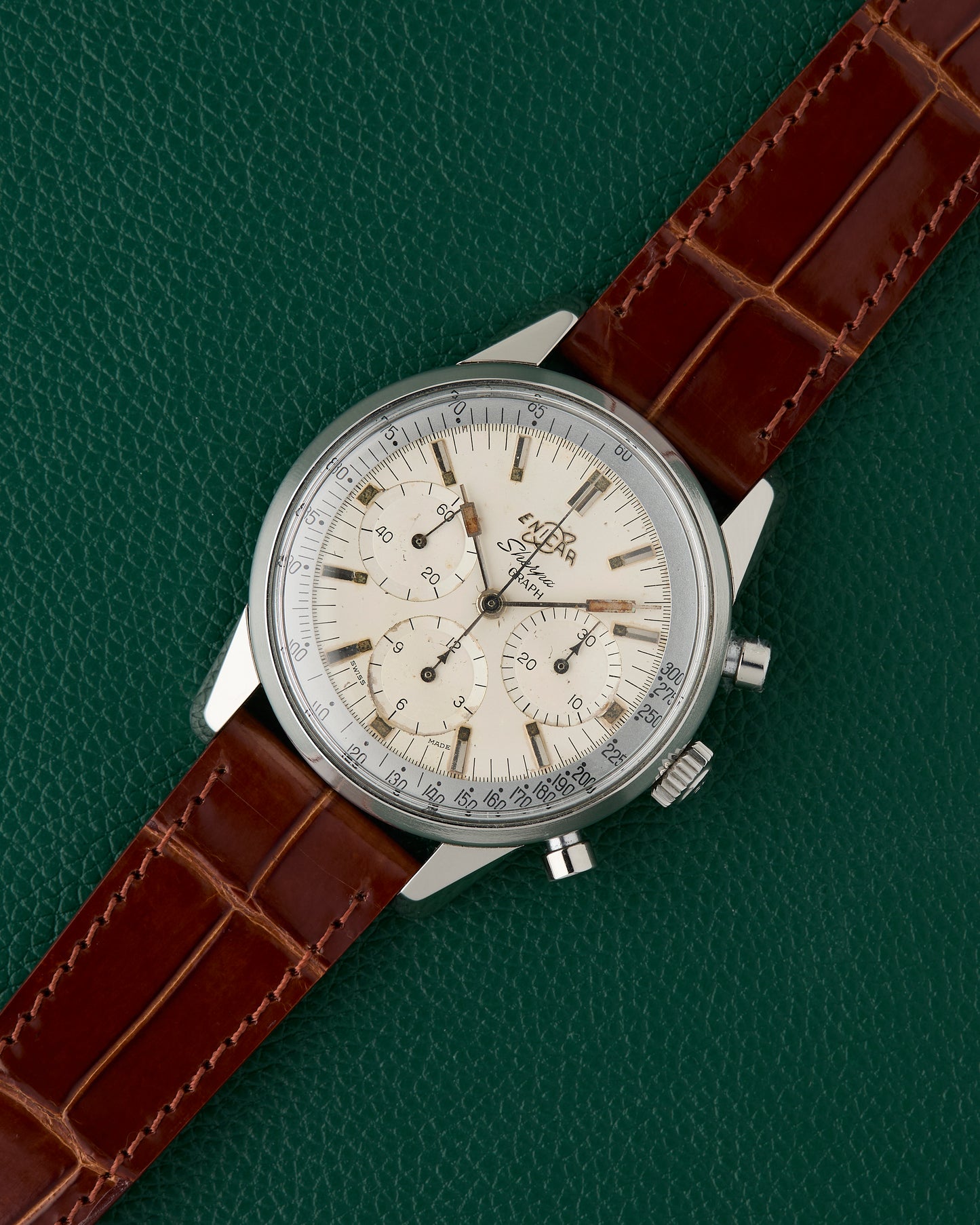 Enicar Sherpa Graph MK 1B Vintage Chronograph Valjoux 72