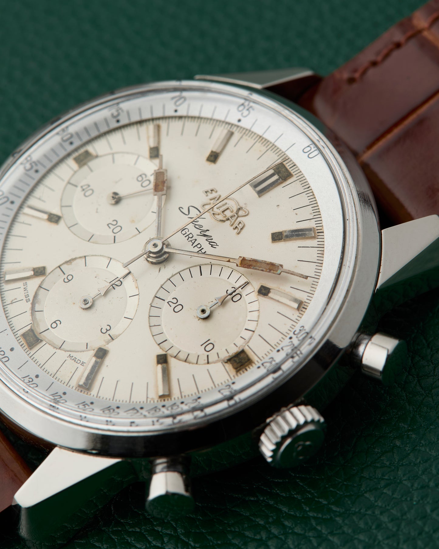 Enicar Sherpa Graph MK 1B Vintage Chronograph Valjoux 72