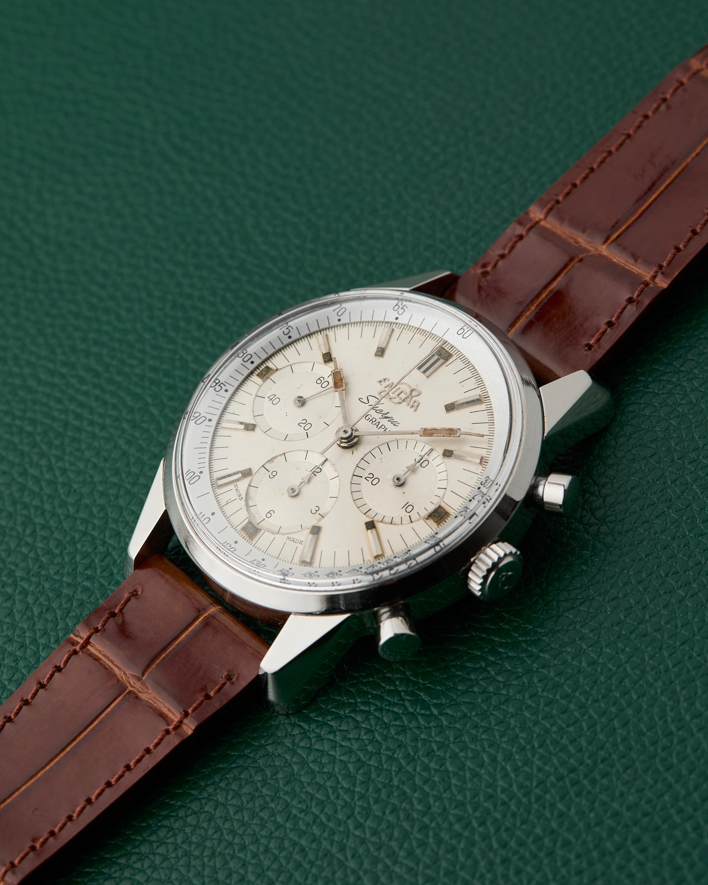 Enicar Sherpa Graph MK 1B Vintage Chronograph Valjoux 72