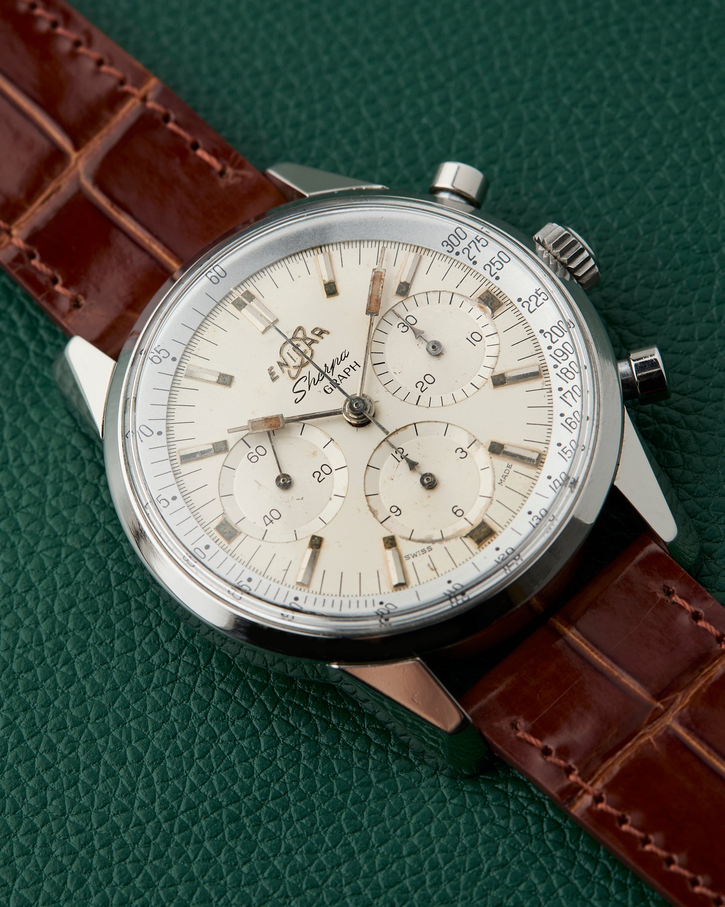 Enicar Sherpa Graph MK 1B Vintage Chronograph Valjoux 72