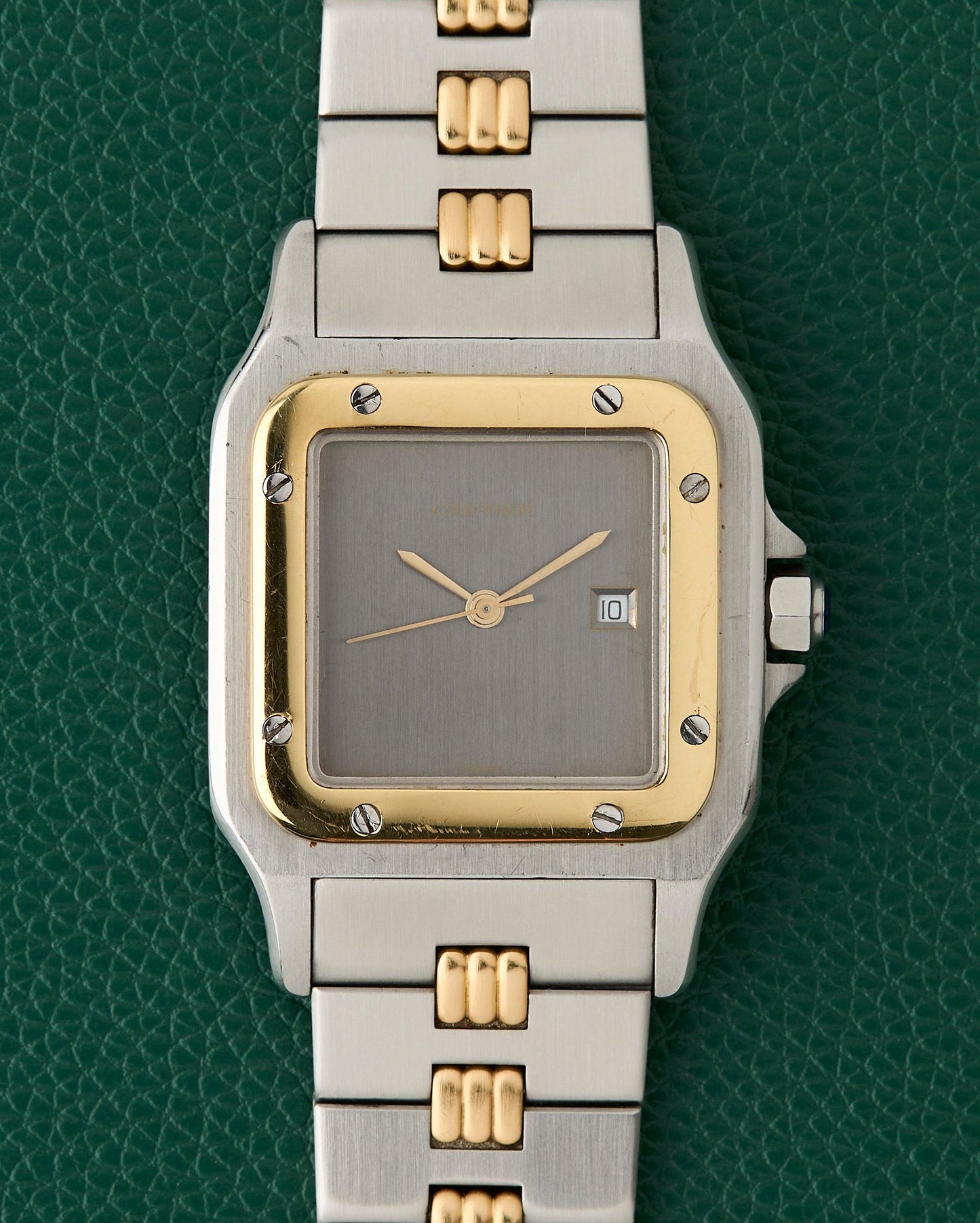 Cartier Santos Carrée Ref. 2961 Ghost Dial Godron Bracelet
