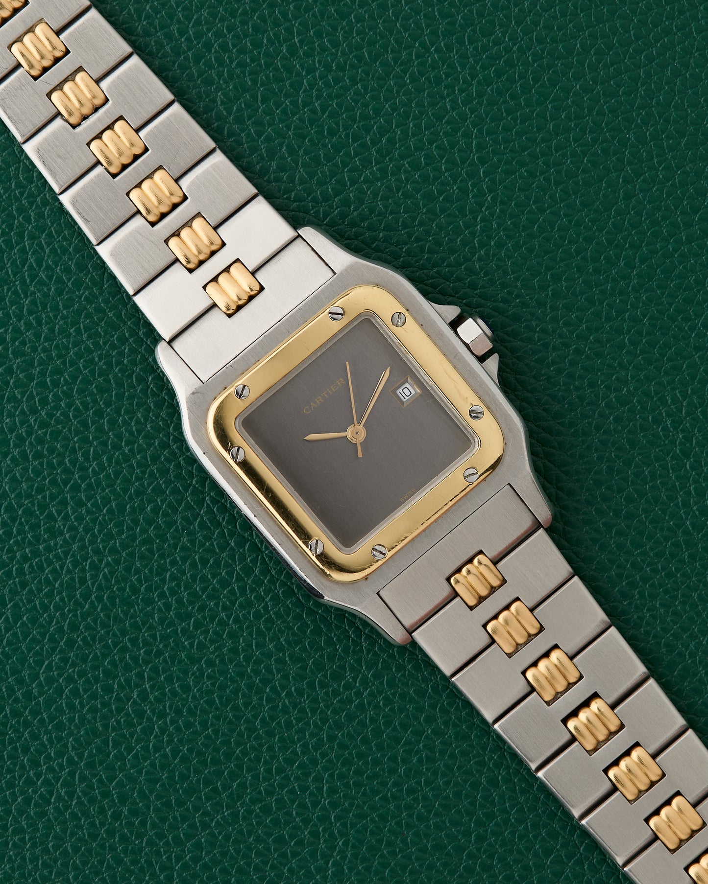 Cartier Santos Carrée Ref. 2961 Ghost Dial Godron Bracelet