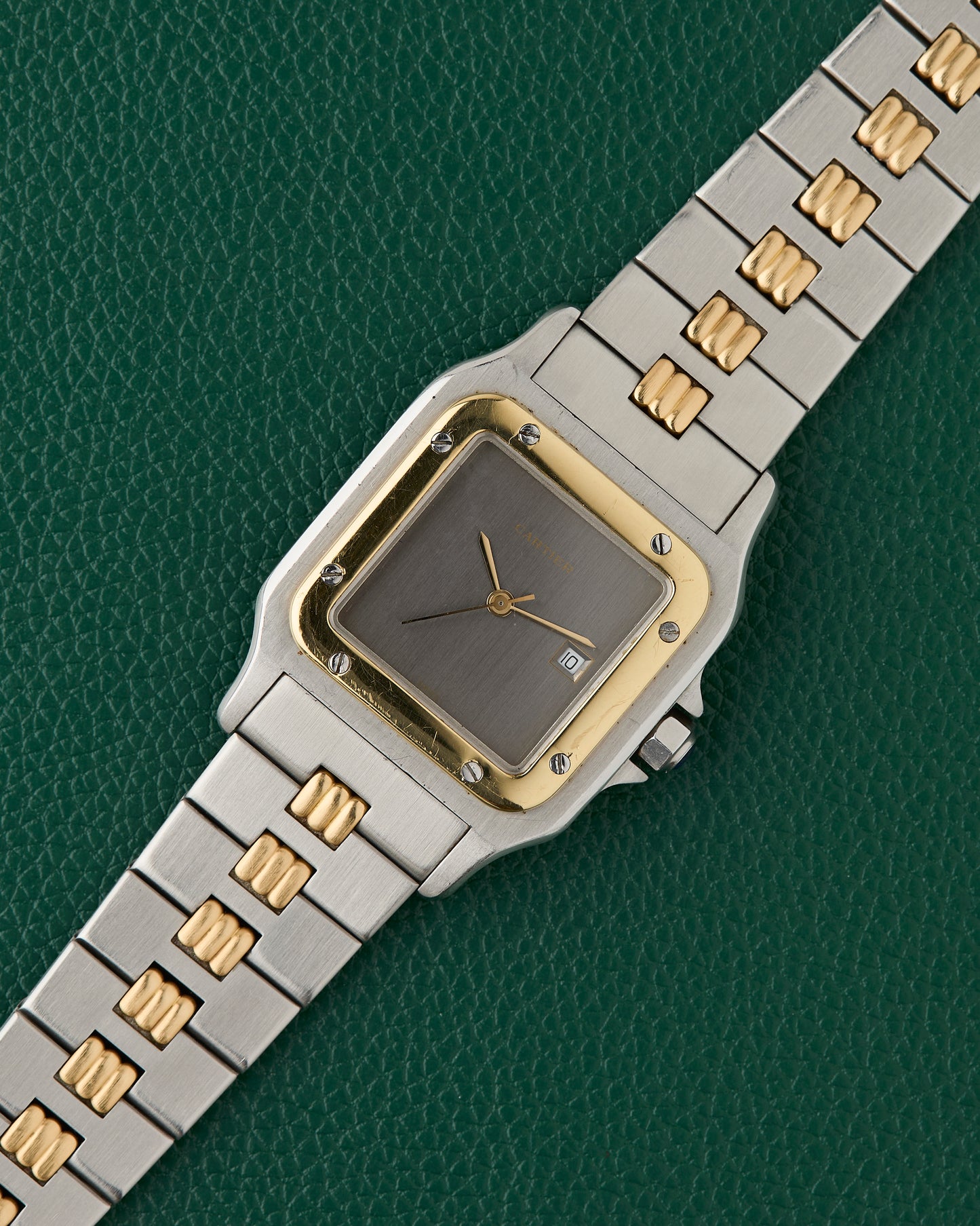 Cartier Santos Carrée Ref. 2961 Ghost Dial Godron Bracelet
