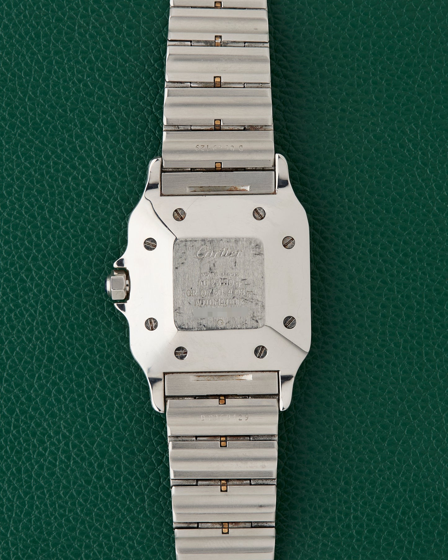 Cartier Santos Carrée Ref. 2961 Ghost Dial Godron Bracelet