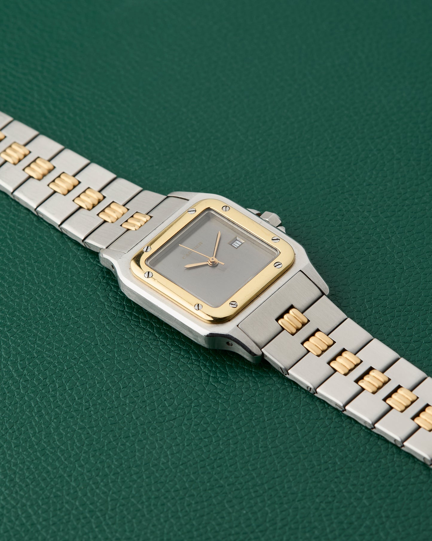 Cartier Santos Carrée Ref. 2961 Ghost Dial Godron Bracelet