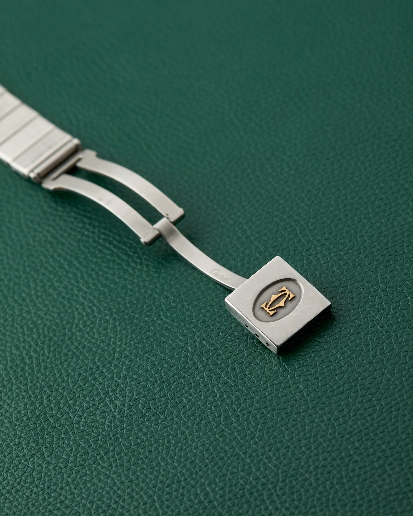 Cartier Santos Carrée Ref. 2961 Ghost Dial Godron Bracelet