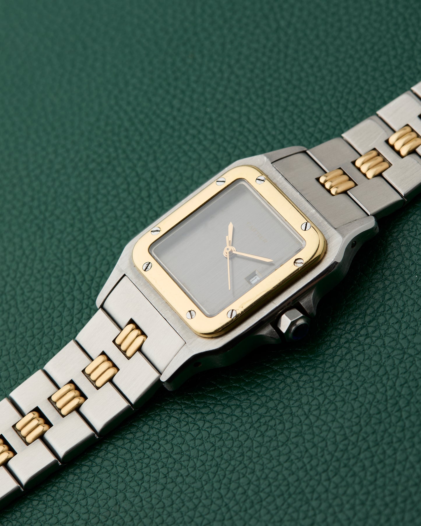 Cartier Santos Carrée Ref. 2961 Ghost Dial Godron Bracelet