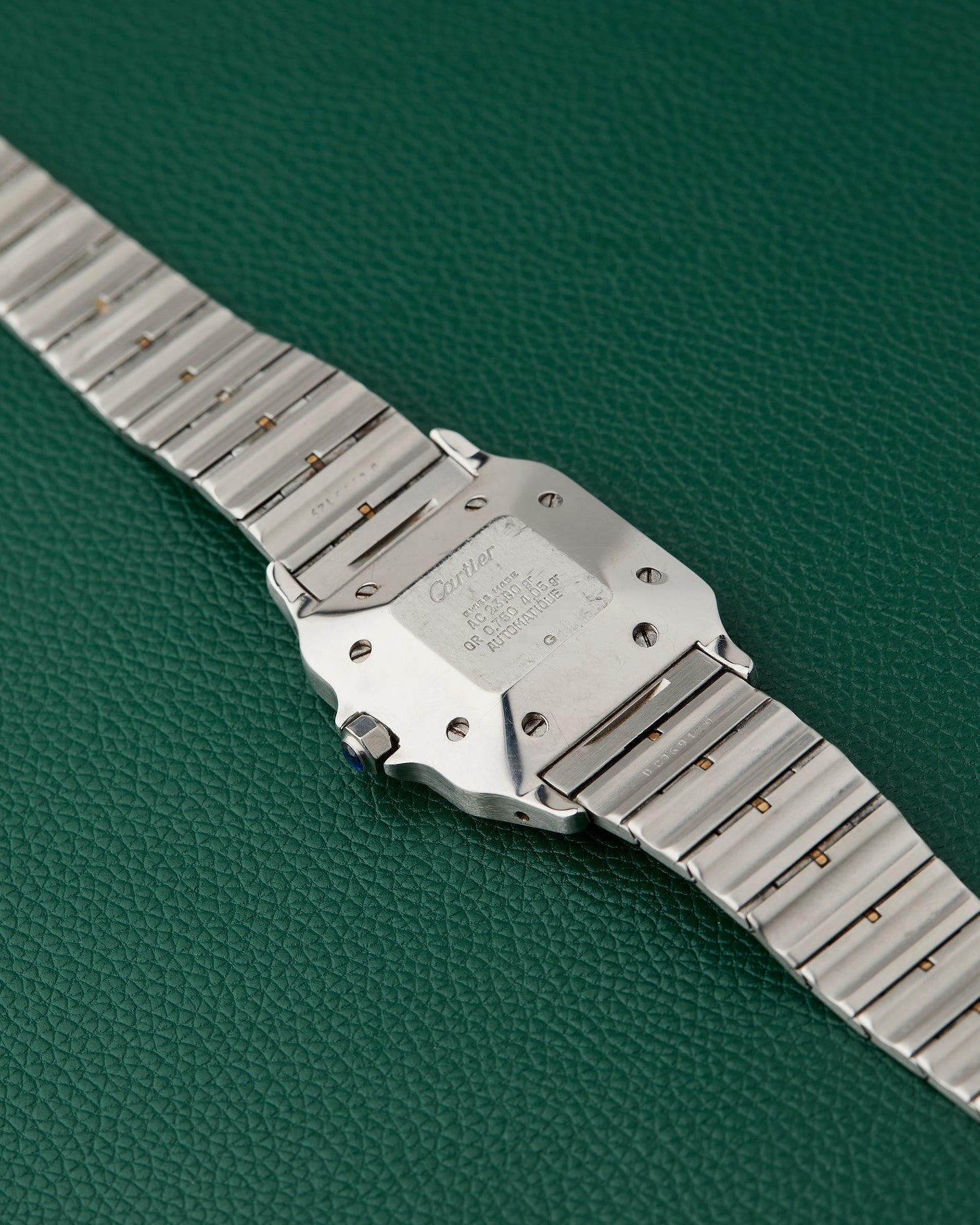 Cartier Santos Carrée Ref. 2961 Ghost Dial Godron Bracelet