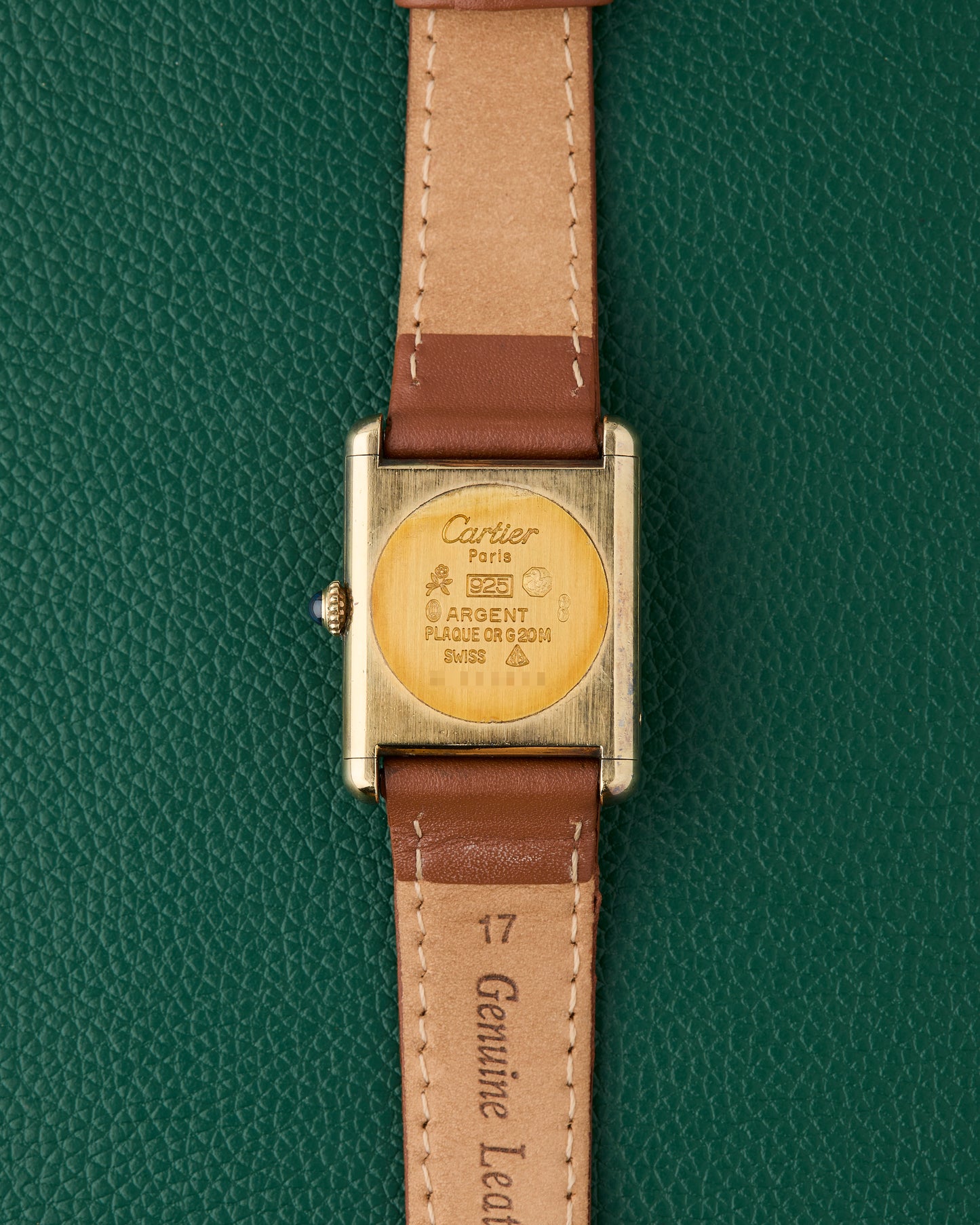 Cartier Tank Must de Cartier Blue Dial Manual Winding