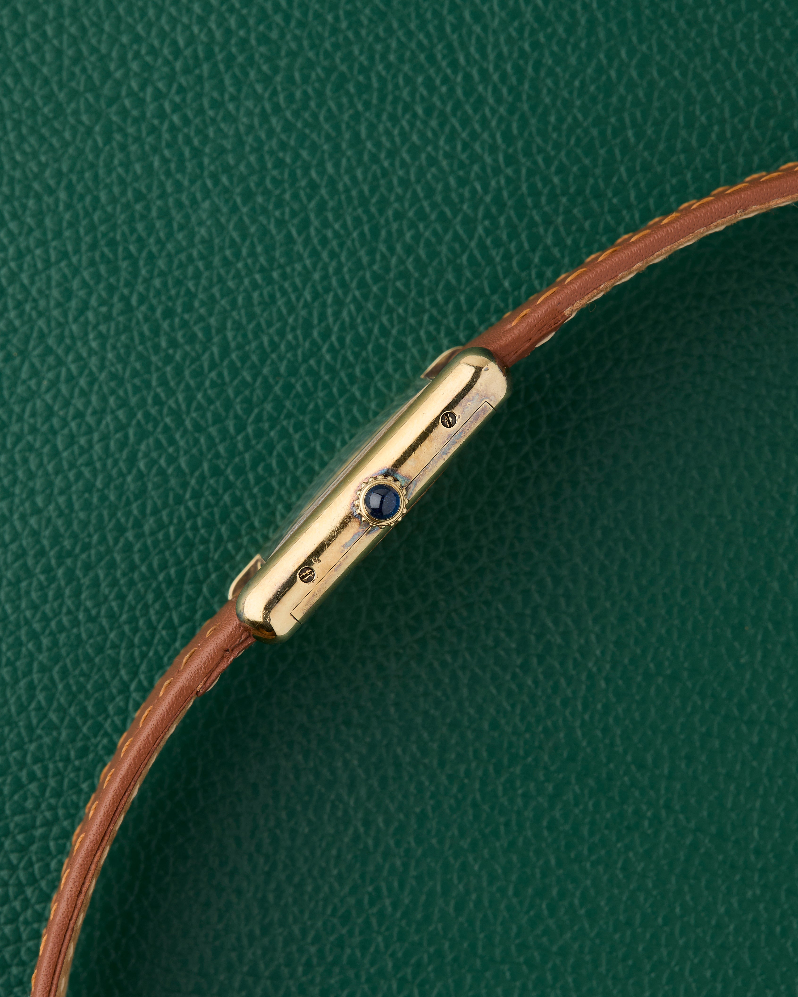 Cartier Tank Must de Cartier Blue Dial Manual Winding – Tortoise