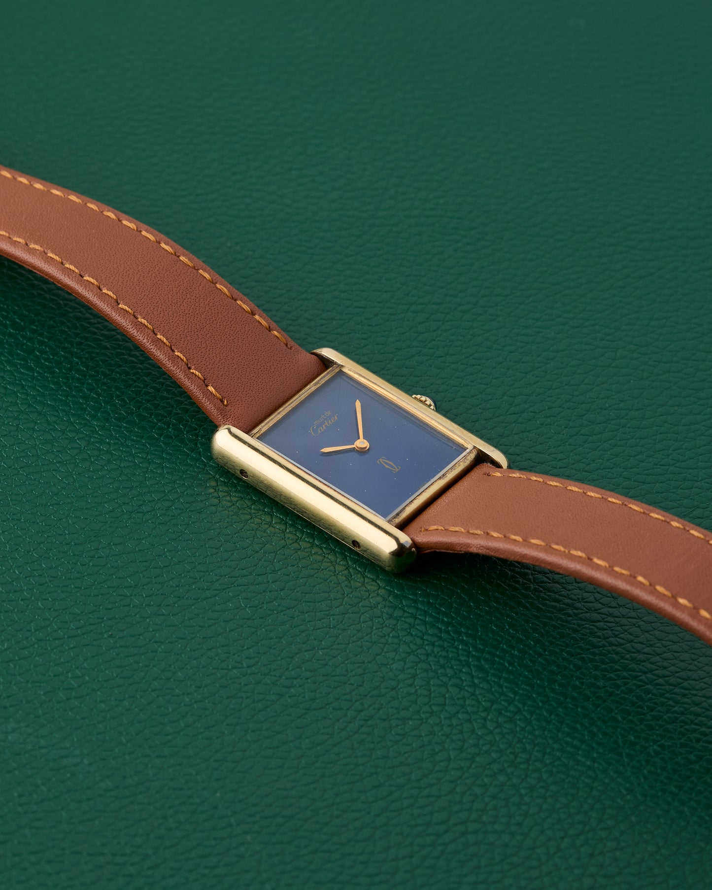 Cartier Tank Must de Cartier Blue Dial Manual Winding