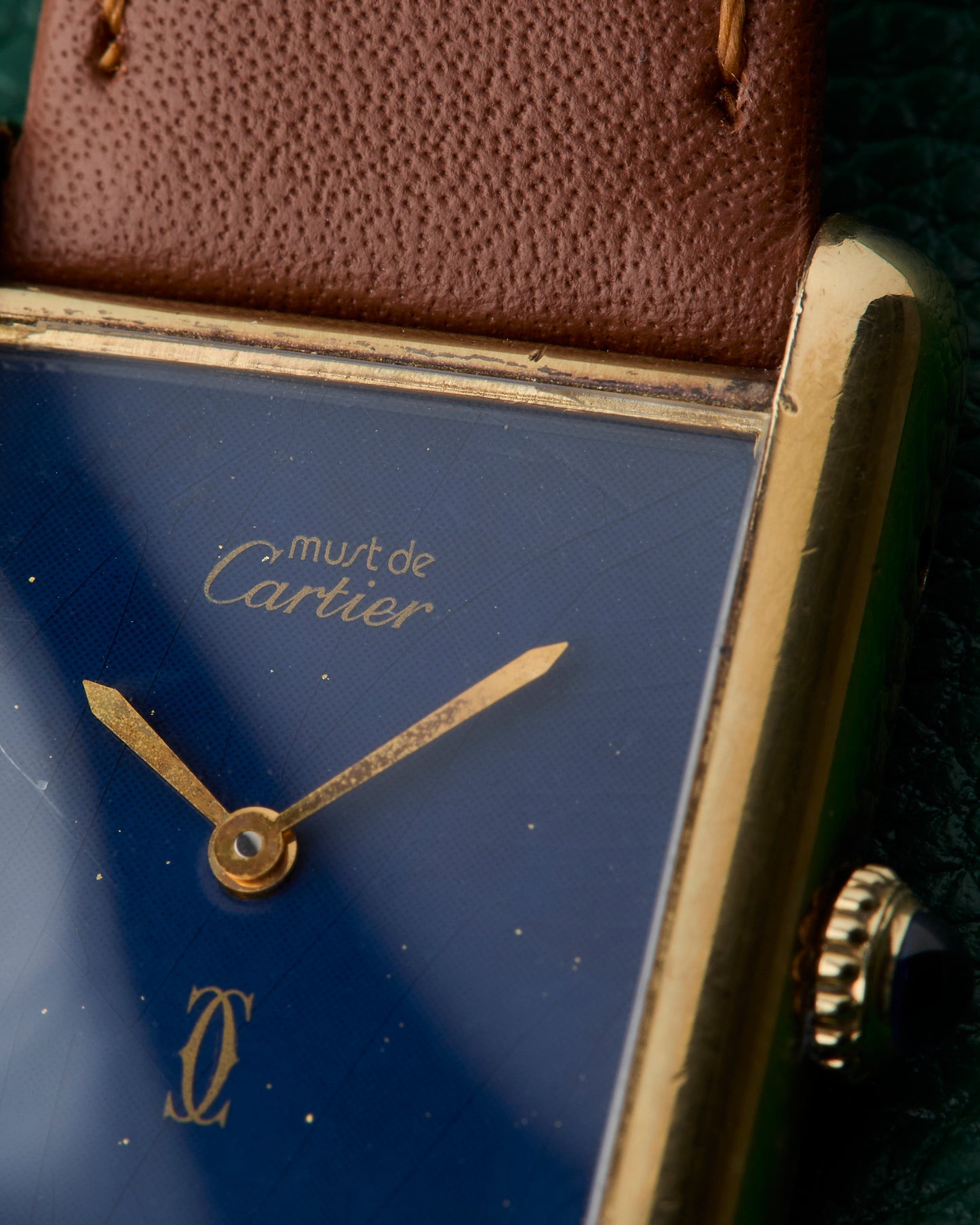 Cartier Tank Must de Cartier Blue Dial Manual Winding