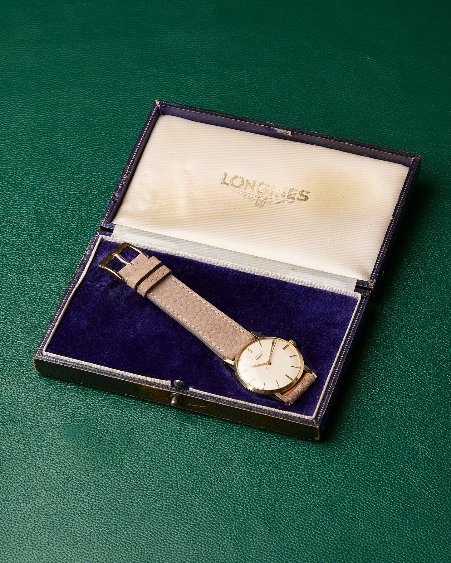 Longines Ref. 12374 Dennison Case 9k Yellow Gold Longines Box 1961