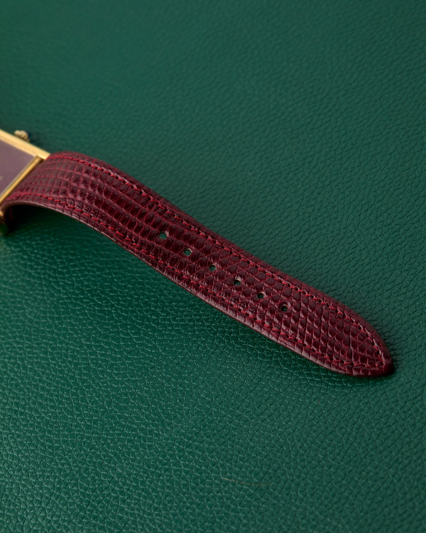Cartier Tank Must de Cartier Rouge Burgundy Dial Manual Wind