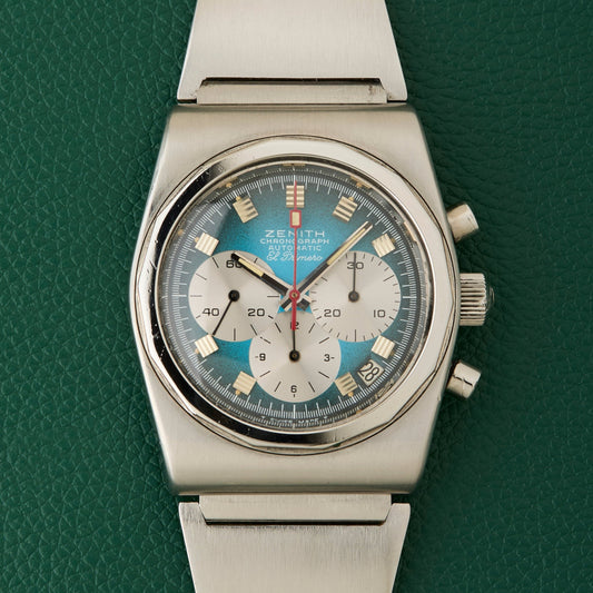 Zenith A782 El Primero Vintage Turquoise Dial Lobster Bracelet
