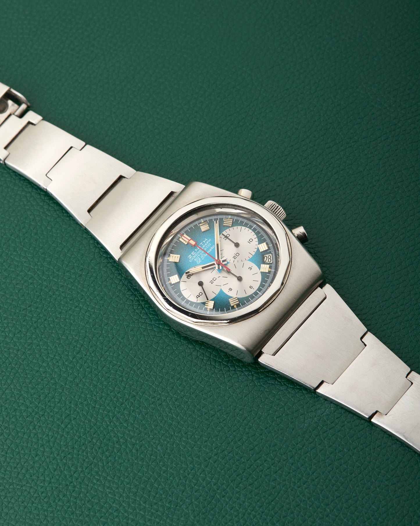 Zenith A782 El Primero Vintage Turquoise Dial Lobster Bracelet